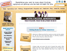 Tablet Screenshot of admissionpossible.com